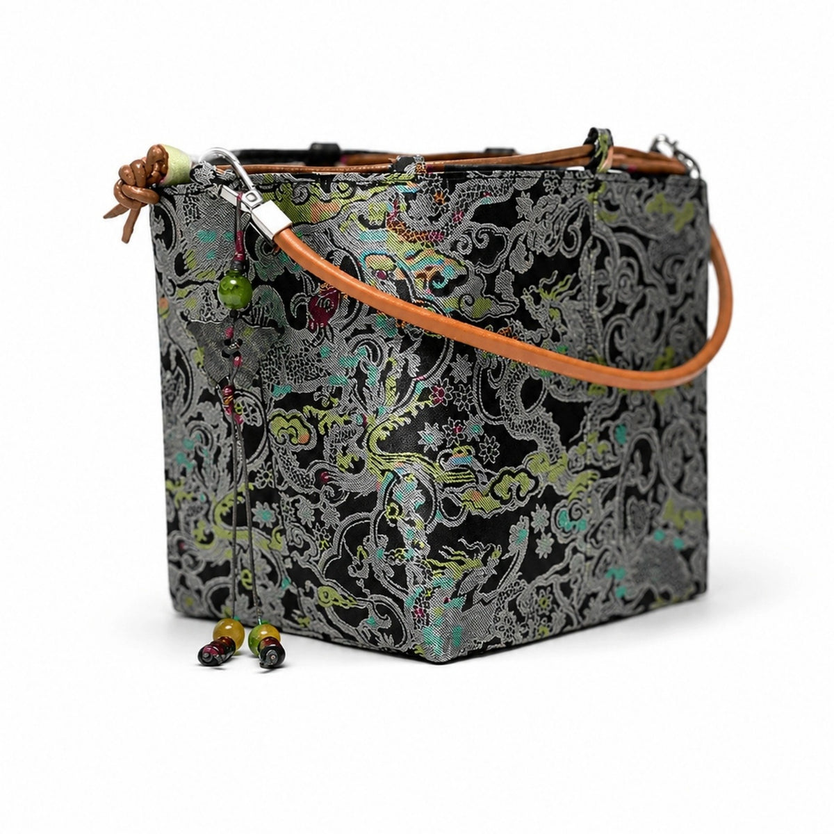 Ruyi Dragon Clouds Songjin Brocade Bag — Handwoven in Suzhou