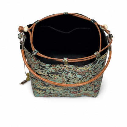 Ruyi Dragon Clouds Songjin Brocade Bag — Handwoven in Suzhou