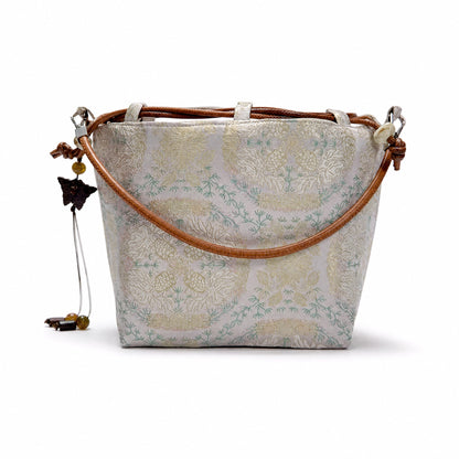Pomegranate Bloom Songjin Brocade Bag — Handwoven in Suzhou