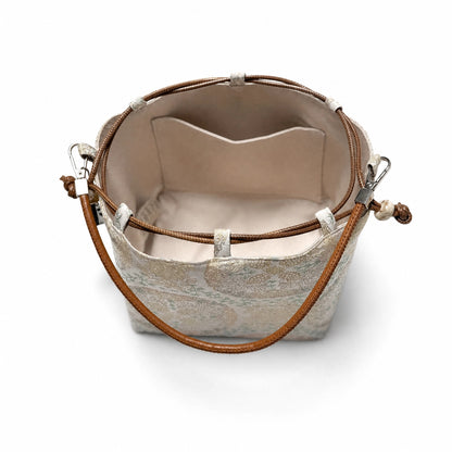Pomegranate Bloom Songjin Brocade Bag — Handwoven in Suzhou