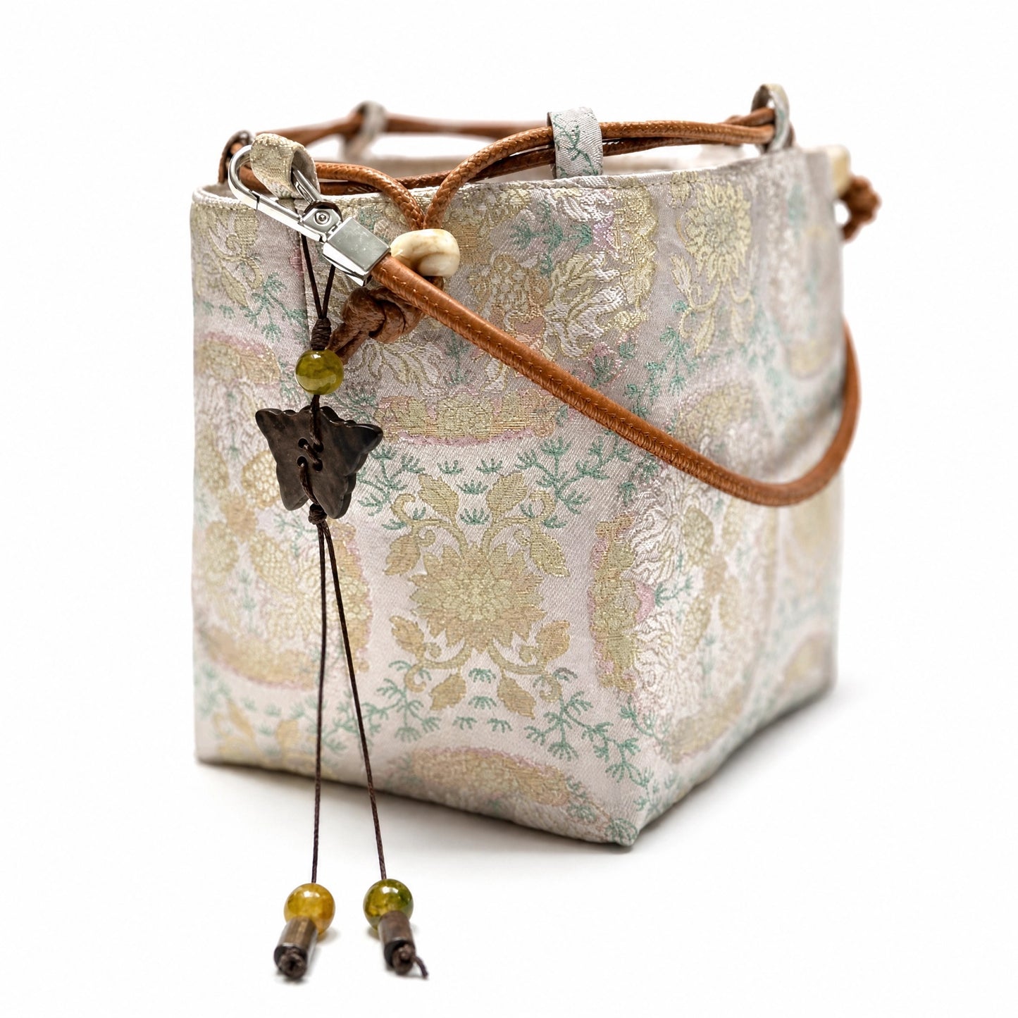 Pomegranate Bloom Songjin Brocade Bag — Handwoven in Suzhou