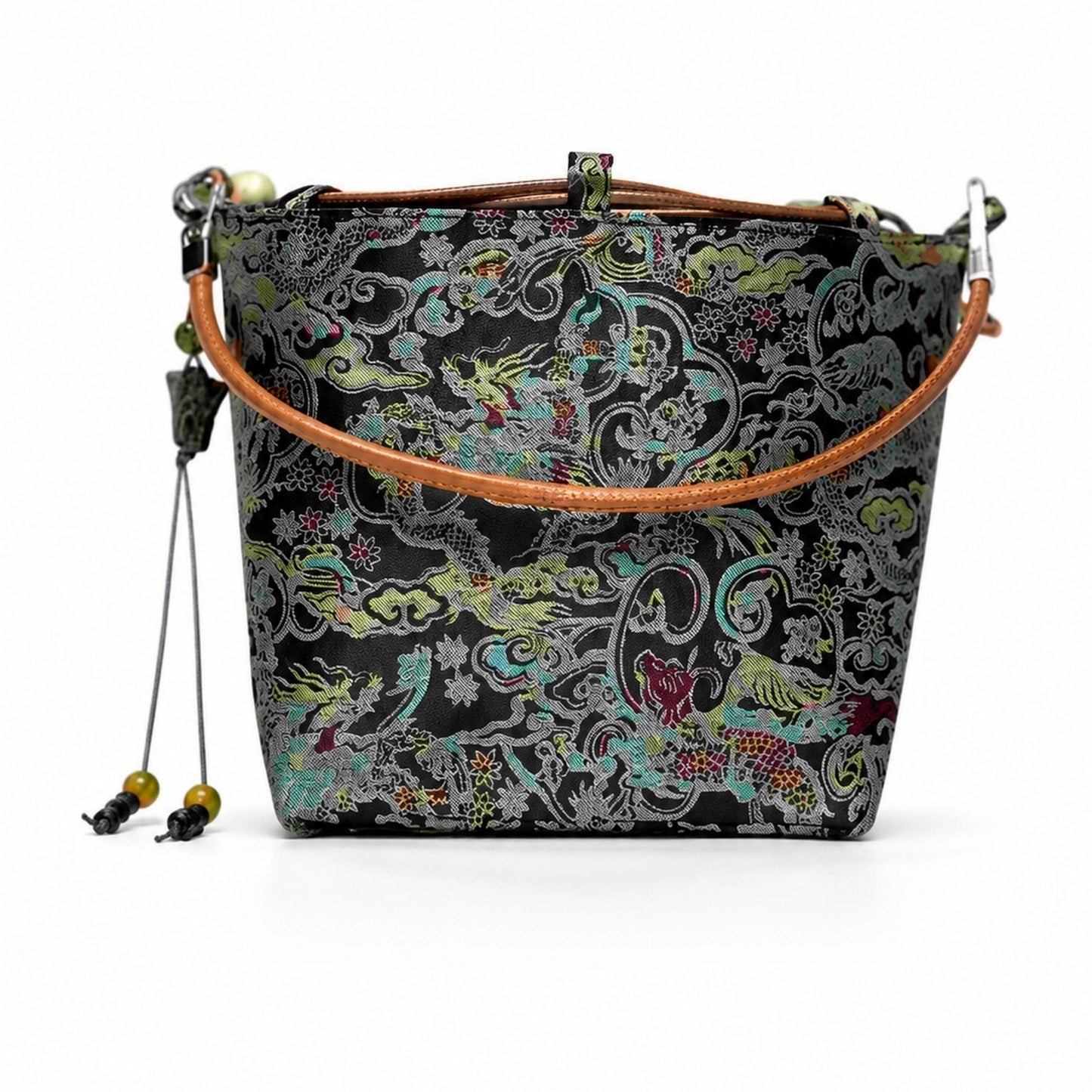 Ruyi Dragon Clouds Songjin Brocade Bag — Handwoven in Suzhou