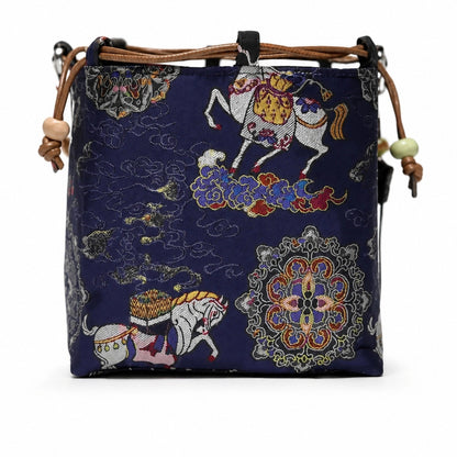 Celestial Horse Songjin Brocade Bag — Handwoven in Suzhou