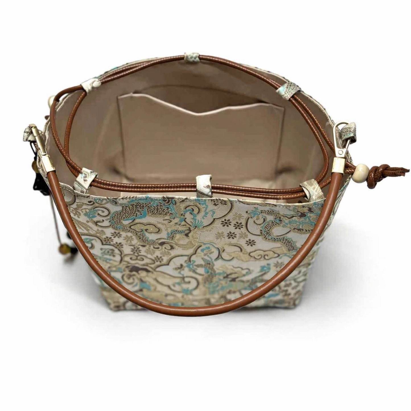 Auspicious Dragon Songjin Brocade Bag — Handwoven in Suzhou