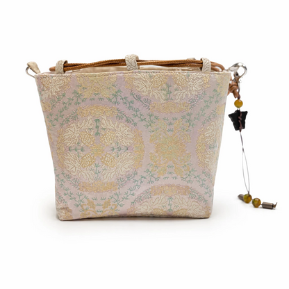 Pomegranate Bloom Songjin Brocade Bag — Handwoven in Suzhou