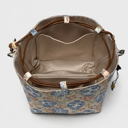 Endless Vase Songjin Brocade Bag — Handwoven in Suzhou
